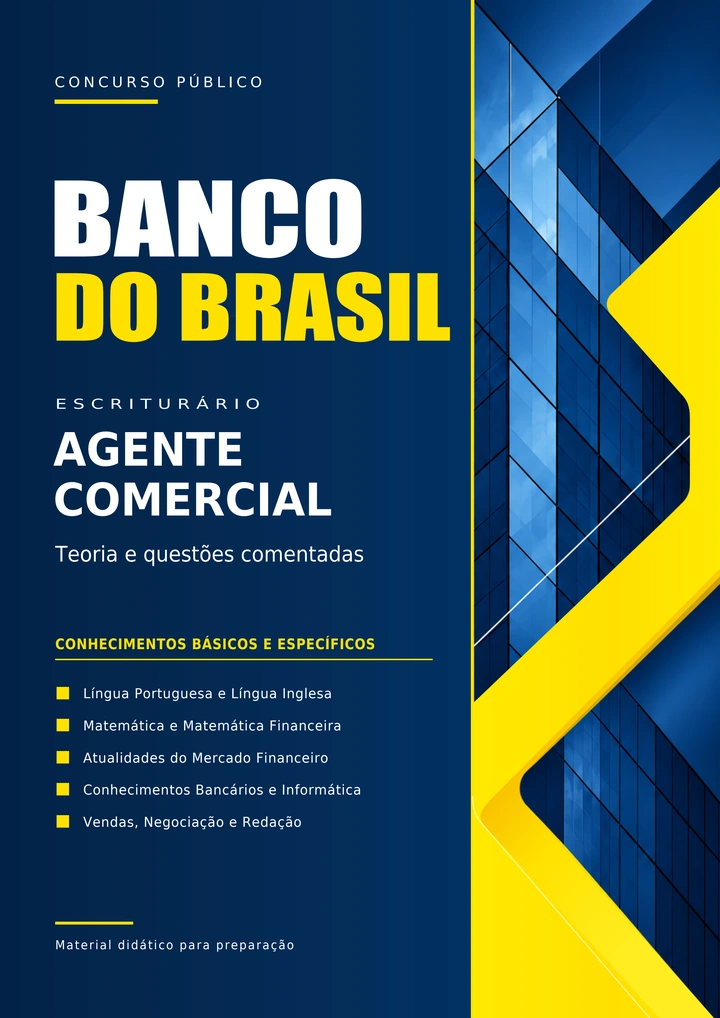 Capa do material Banco do Brasil